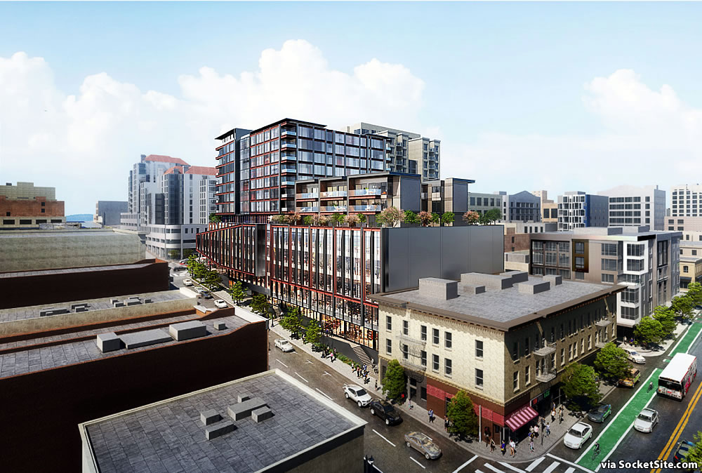 Zoning map highlighting 950 Van Ness